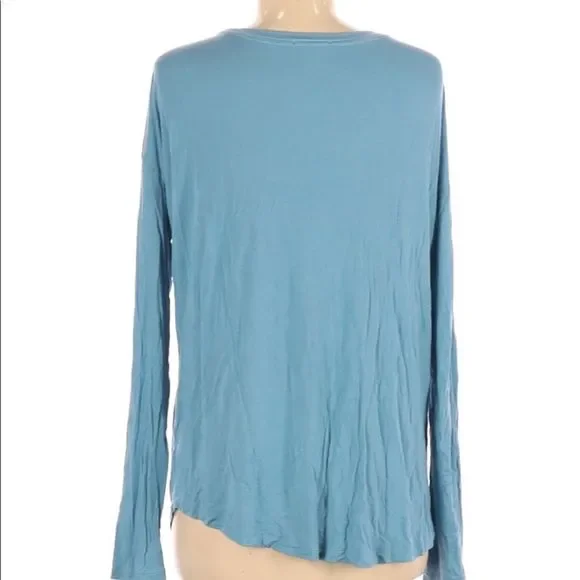 PINK Victoria Secret l Blue Long Sleeve Shirt - M - Picture 2 of 2